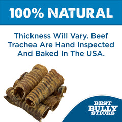 Best Bully Sticks 6-inch trachea chew is easily digestible and safe alternative to rawhide.