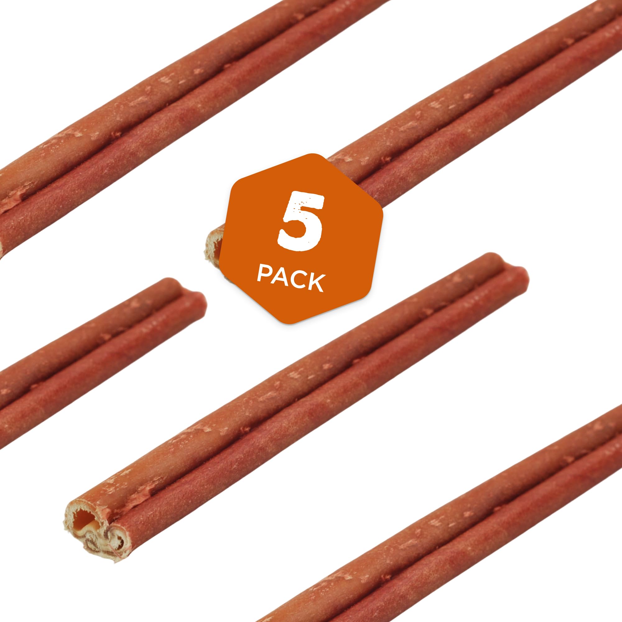 Best Bully Sticks label shows natural ingredients and grain-free formulation.