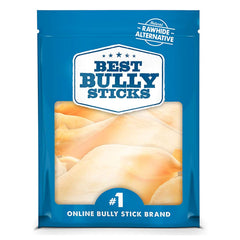 Best Bully Sticks thick-cut cow ears packaging highlights single-ingredient natural dog treats