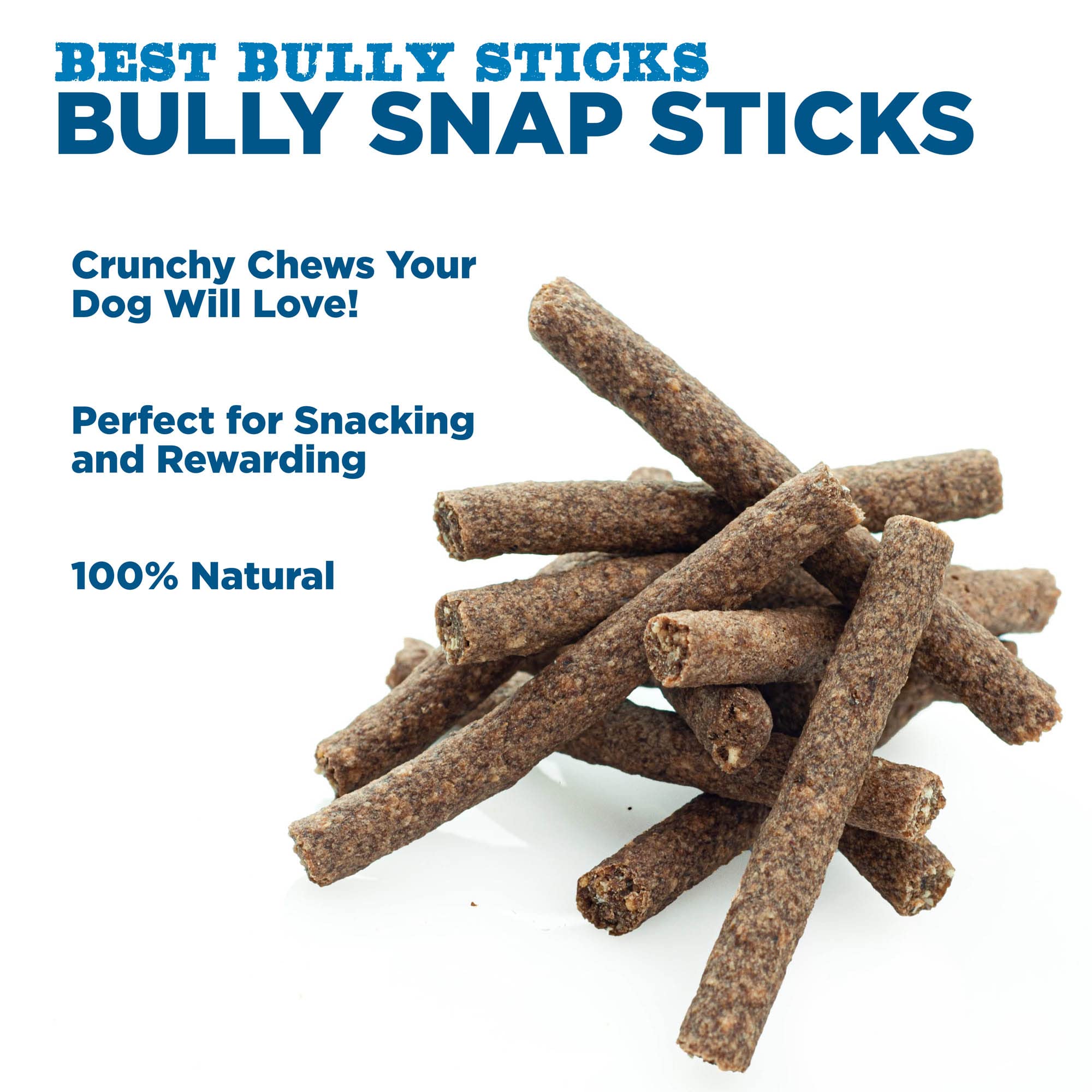 Best Bully Sticks beef snap sticks training-ready treats for obedience