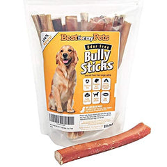 Best For My Pets 6-inch bully sticks pack for long-lasting chew sessions.