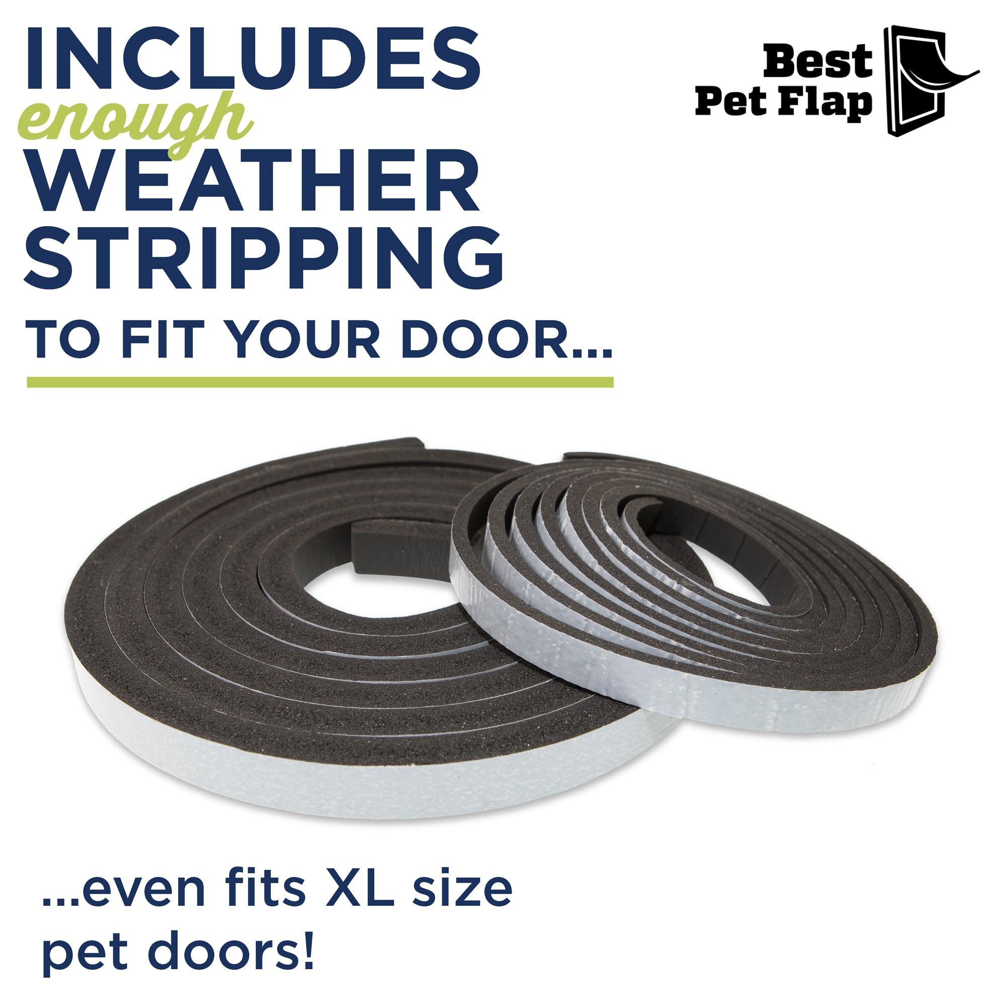 Best Pet Flap universal door kit installed on a door demonstrating fit.