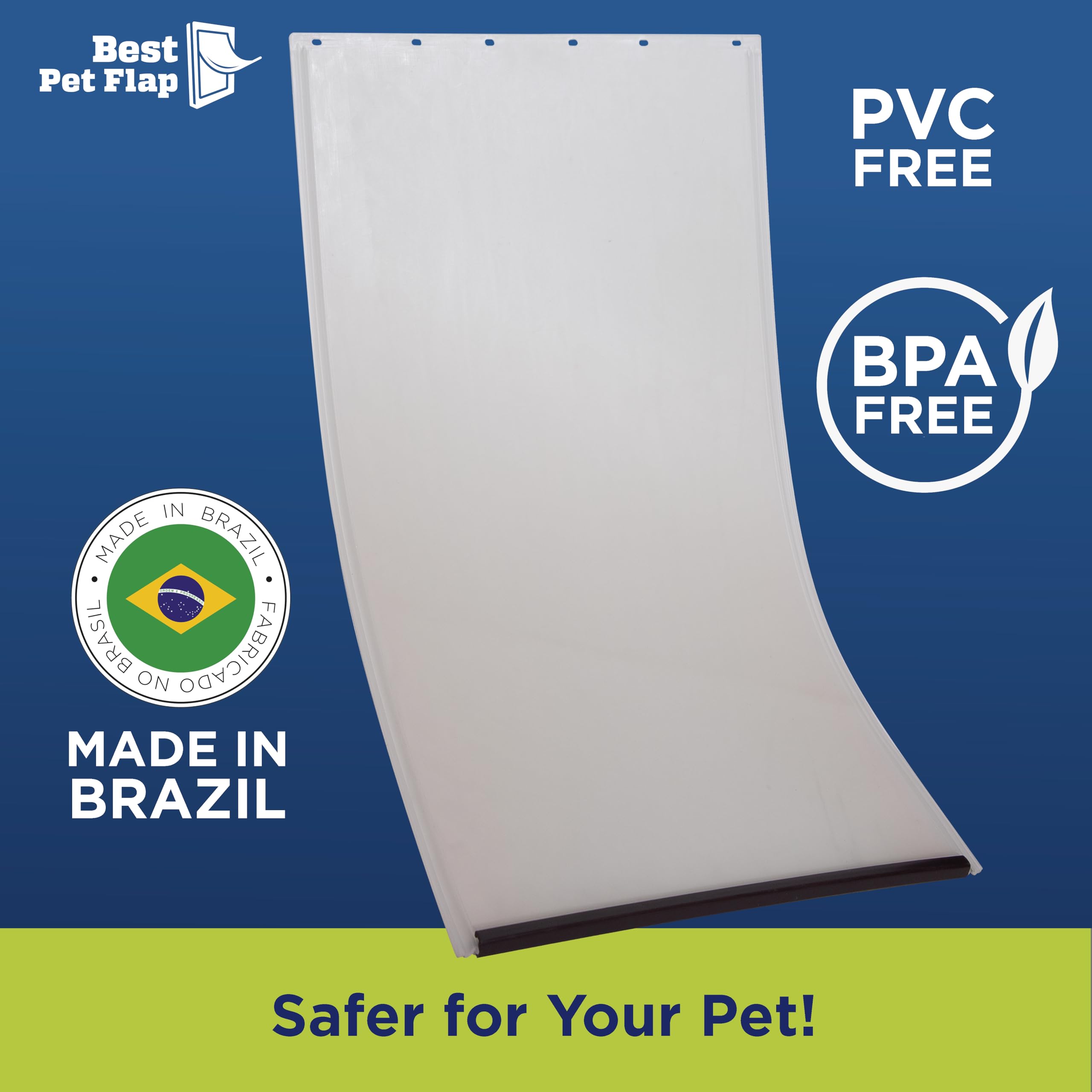 Best Pet Flap XL replacement flap installed in door demonstrates easy retrofit.