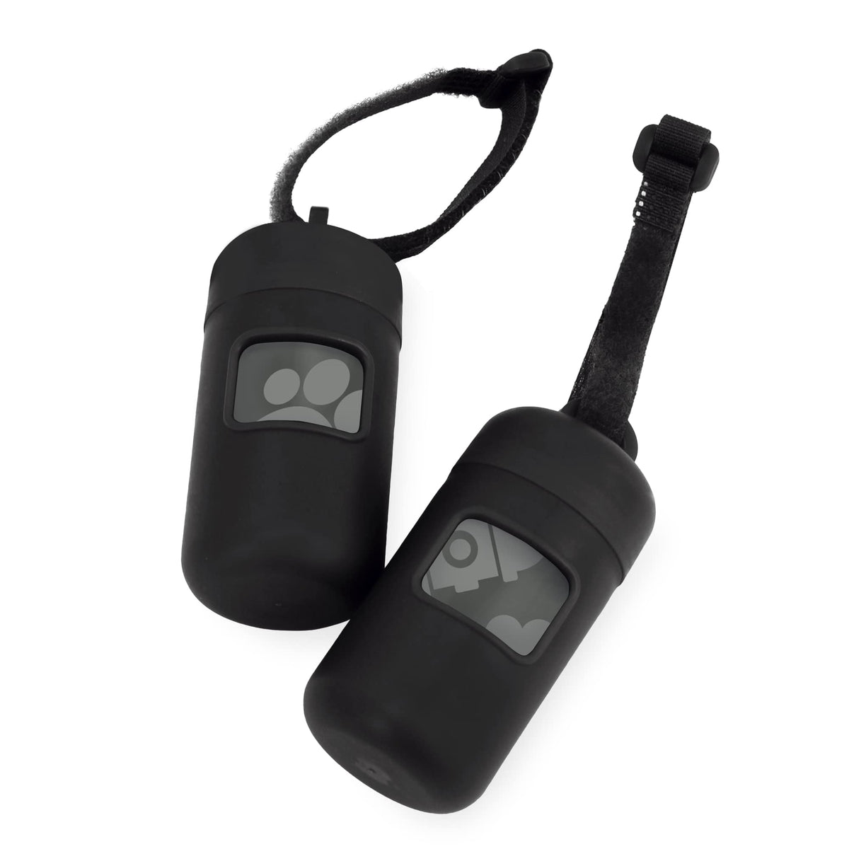 Best Pet Supplies dog poop bag holder attached to leash for convenient cleanup during walks.