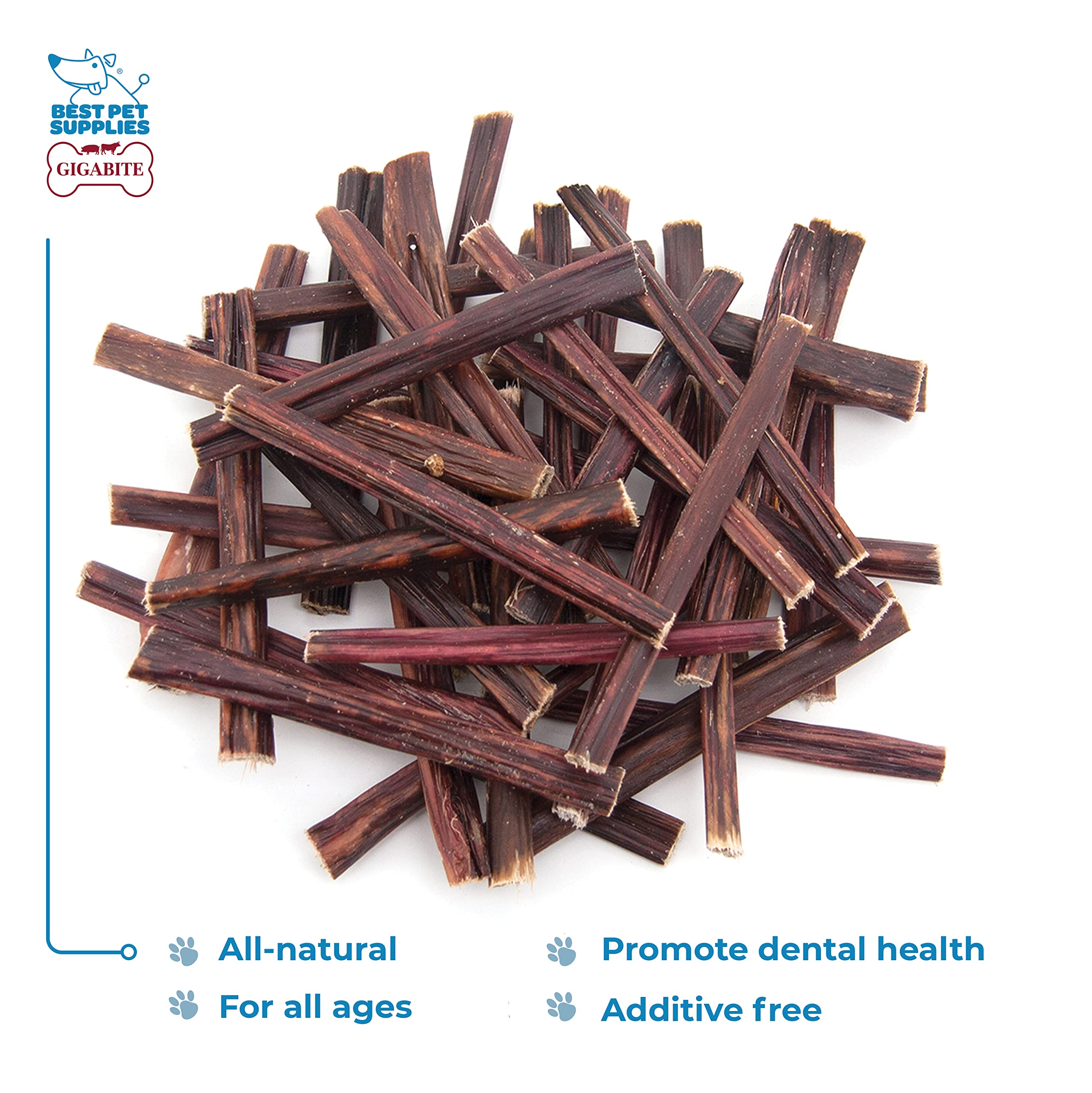 Best Pet Supplies GigaBite bully sticks, 6-inch chews, healthy protein snack