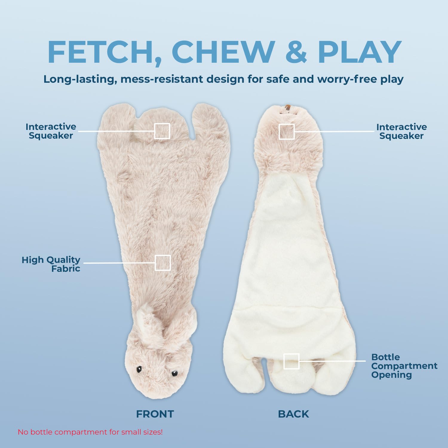 Best Pet Supplies hare toy tail squeaker enhances playtime with lively acoustic feedback.