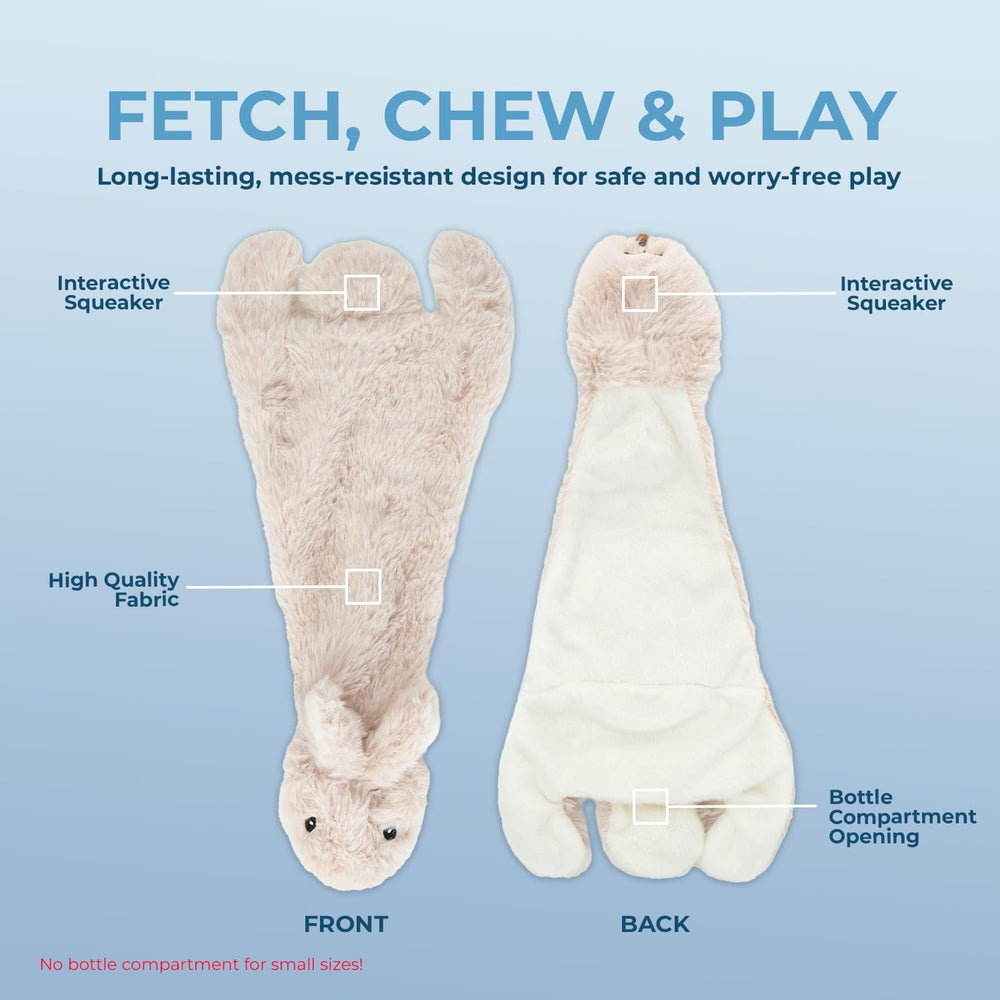 Best Pet Supplies hare toy tail squeaker enhances playtime with lively acoustic feedback.