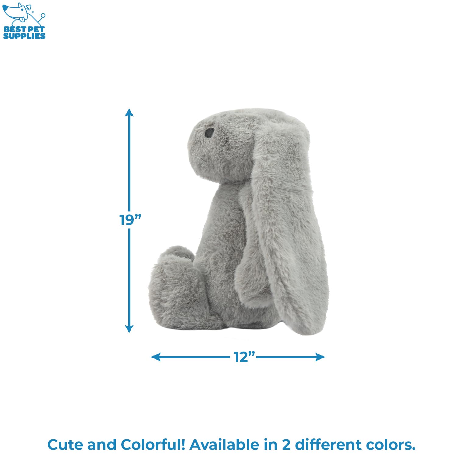 Best Pet Supplies rabbit plush toy front view showing soft stuffing and durability