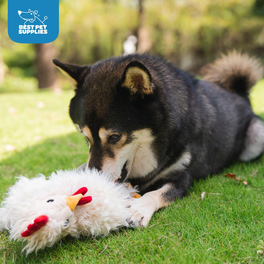 Best Pet Supplies cozy cuddle buddy toy in resting pose for downtime.