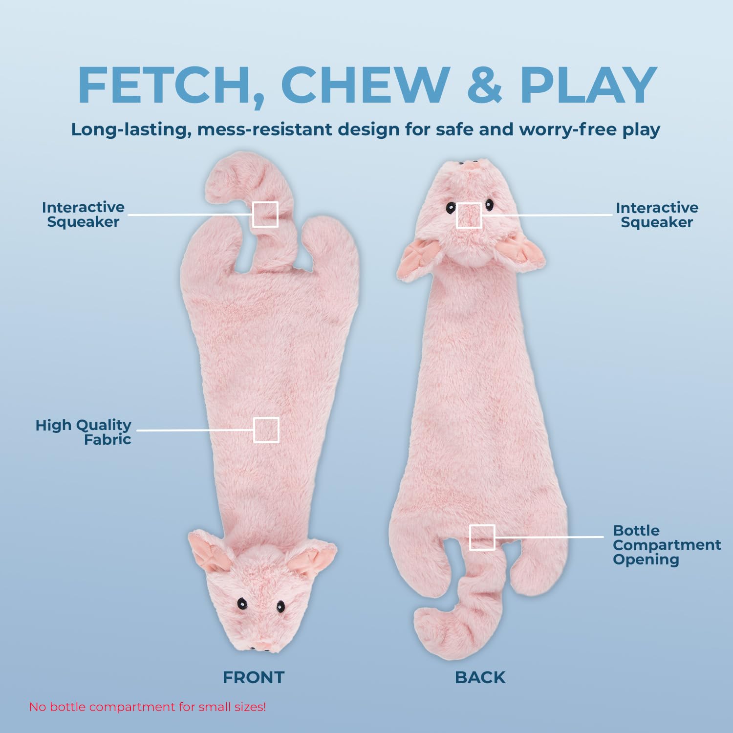 Best Pet Supplies squeaky dog toy pig head squeaker for lively playtime