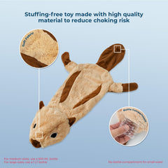 Best Pet Supplies squeaky toy deer design provides versatile indoor entertainment for various dog sizes.