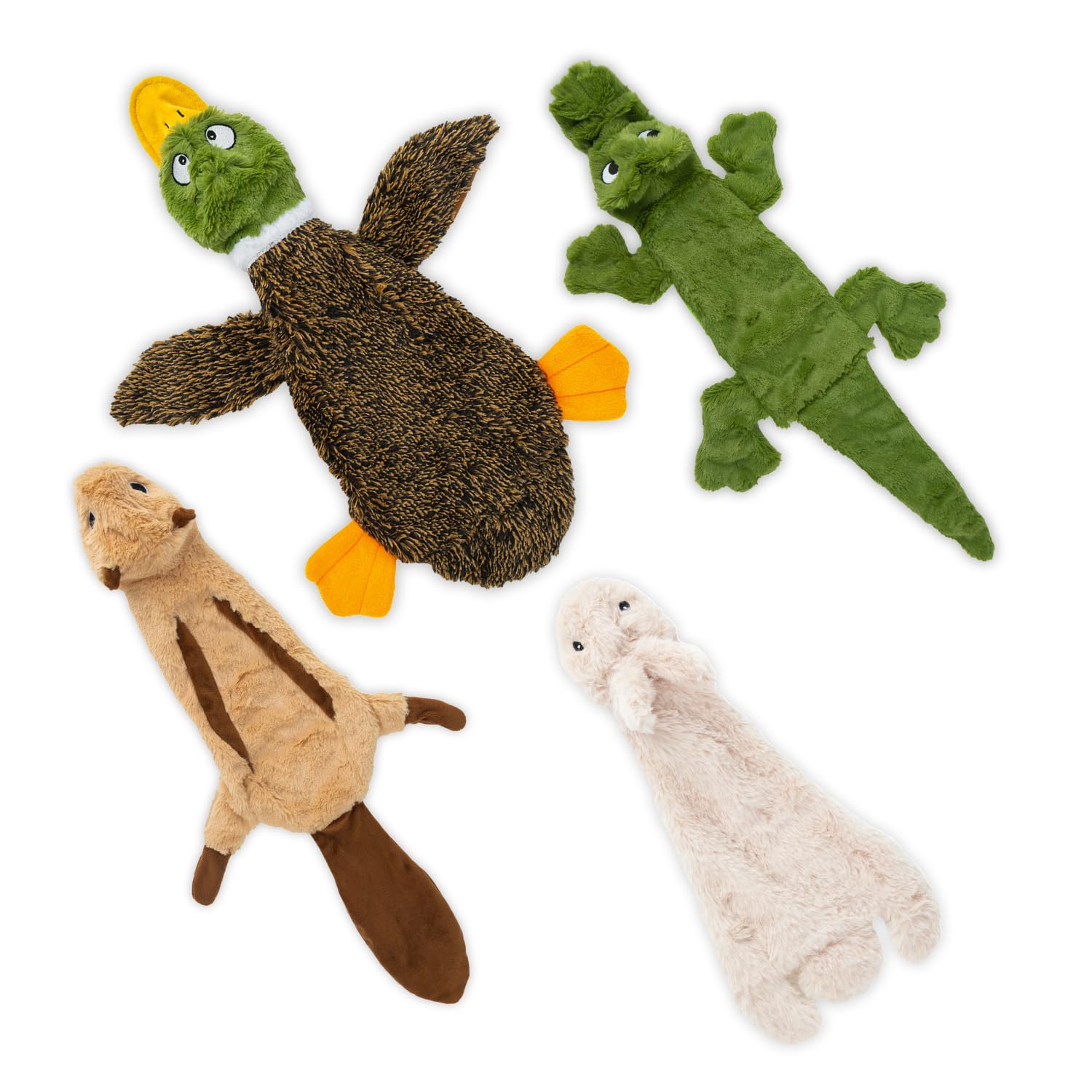Best Pet Supplies squeaky toy duck design for interactive indoor play and boredom relief.
