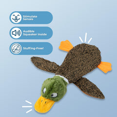 Best Pet Supplies squeaky toy fox design encourages natural hunting instincts during play.