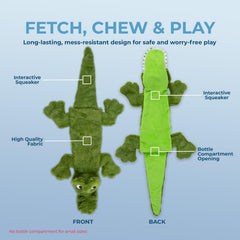Best Pet Supplies squeaky toy raccoon design keeps dogs engaged with crunchy sounds.
