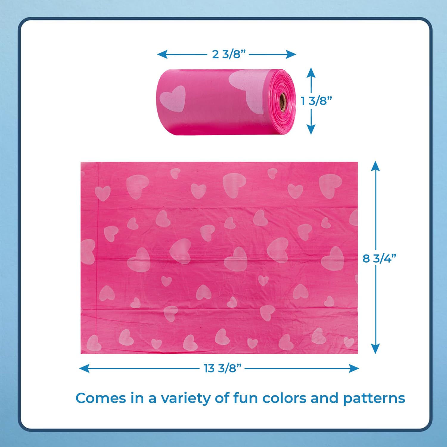 Best Pet Supplies travel-friendly poop bags stash for quick disposal.