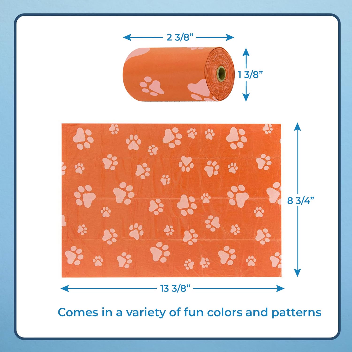 Best Pet Supplies poop bags ideal for walks and park visits during outings.