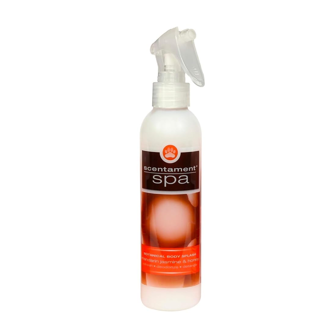 Best Shot Scentament Spa bottle front, ready-to-use detangler for pets with a refreshing aroma.