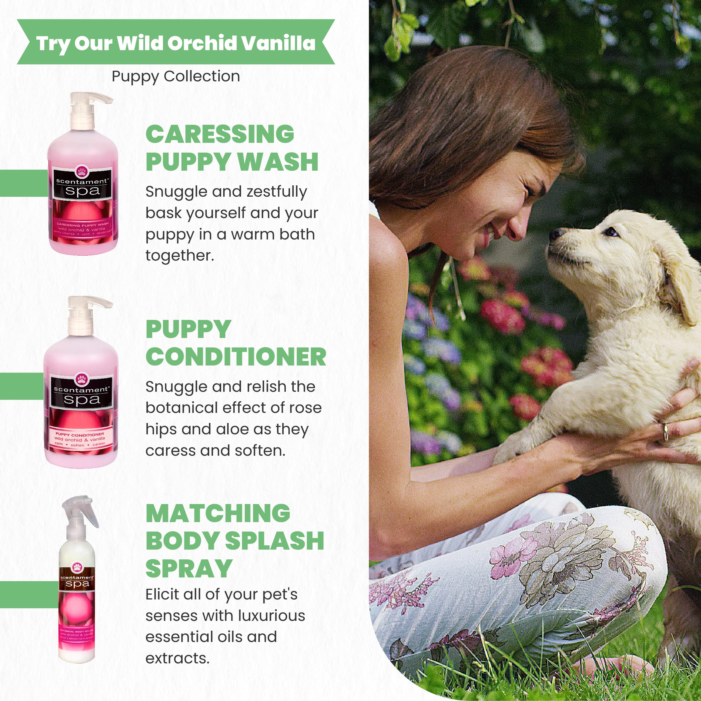 Best Shot Scentament Spa Wild Orchid Vanilla fragrance swatch highlights soothing aroma for brushing time.