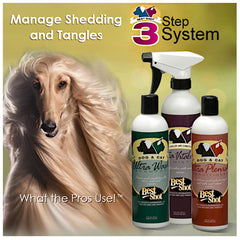Best Shot Ultra Wash Shampoo used on dogs, cats, and horses for versatile coat care.