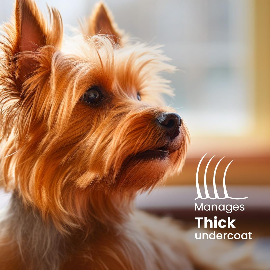Best Shot UltraMAX Pro Conditioner application on dog coat shows deep hydration reach.