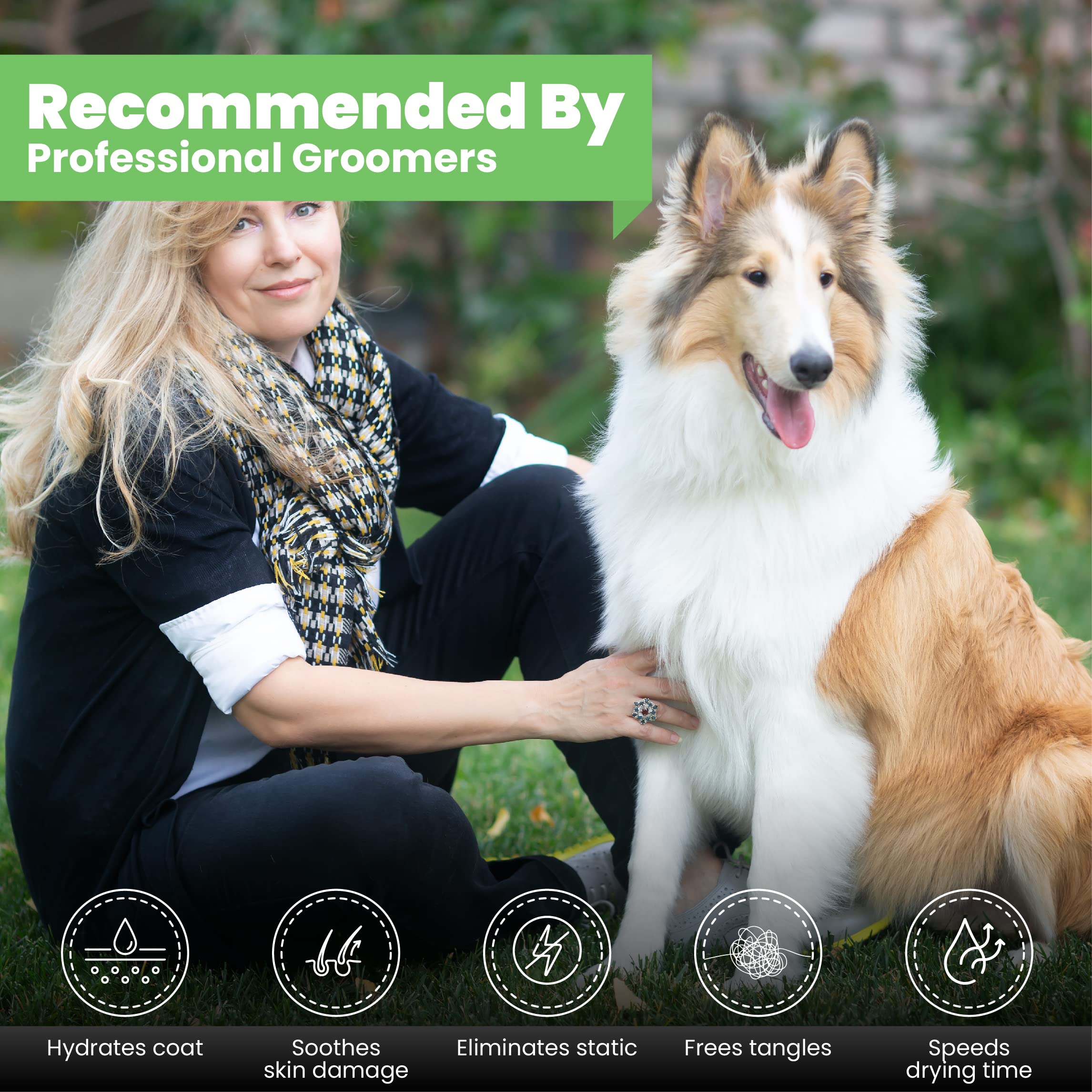 Best Shot UltraMAX Pro grooming scene showing professional coat results