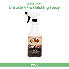 Best Shot UltraMAX Pro Finishing Spray in action helps reduce static during grooming sessions
