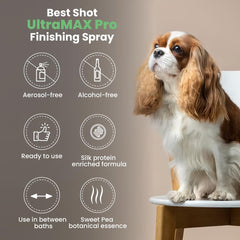 Best Shot UltraMAX Pro Finishing Spray on a coat demonstrates drying-time improvement and easier brushing