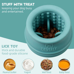 Bestalk dog enrichment toy dishwasher-safe silicone for easy cleanup