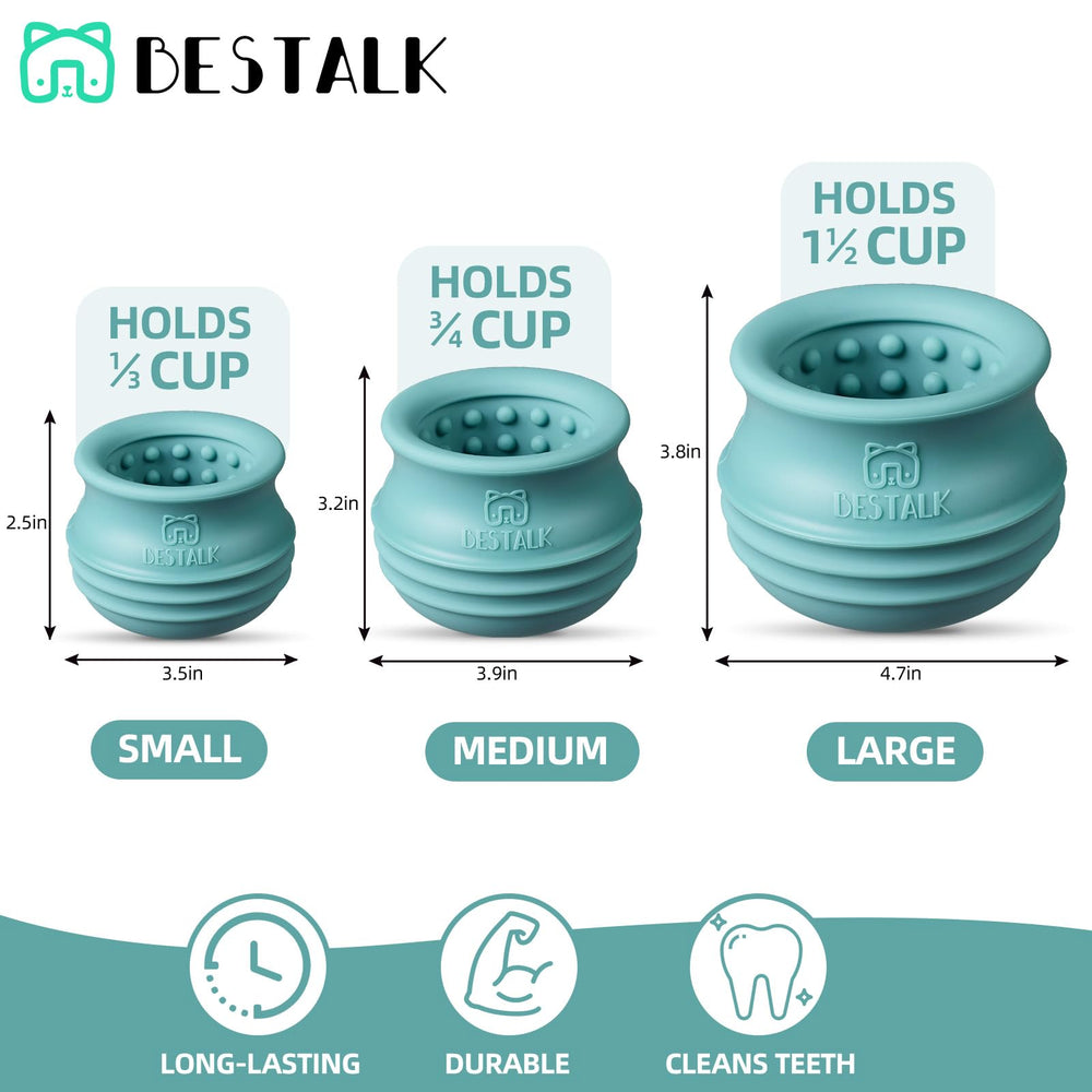 Bestalk dog enrichment toy teal-blue color stands out during enrichment sessions