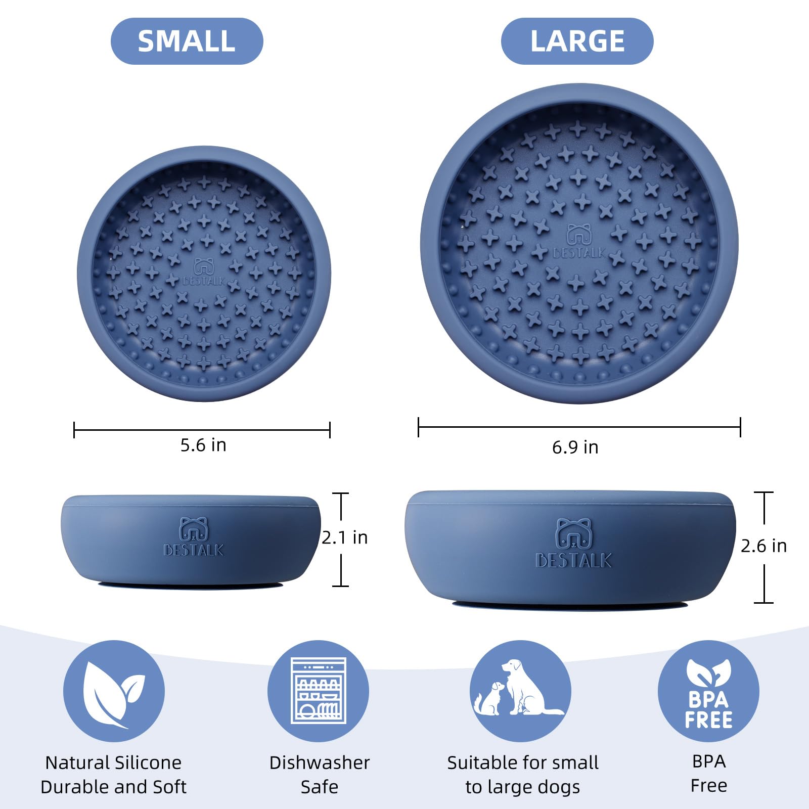 Bestalk dog lick bowl-distraction-during-vet-visit supports grooming sessions.
