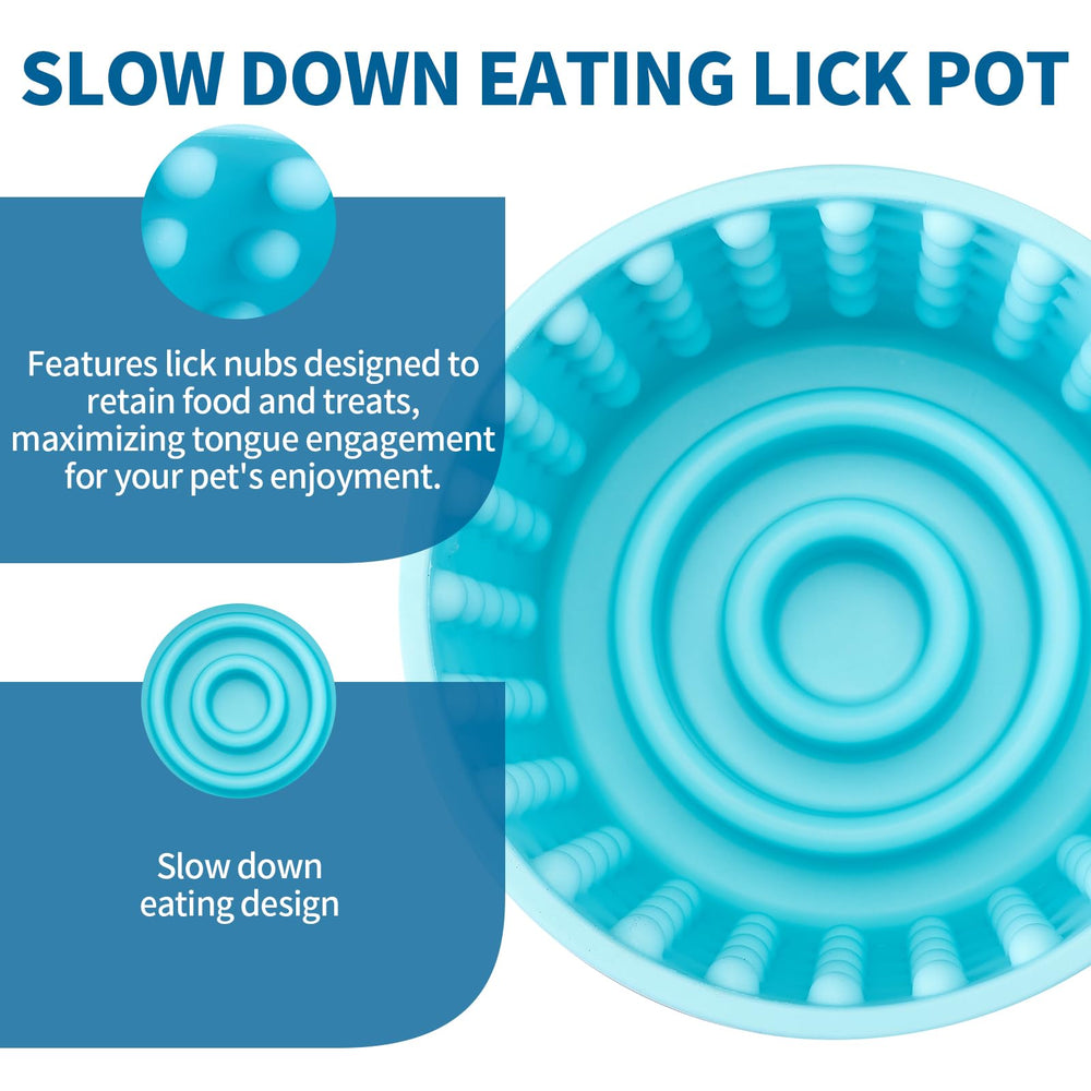 Bestalk Dog Lick Bowl freeze treats setup shows longer play and calming engagement