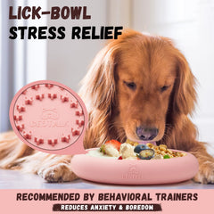 Bestalk dog lick bowl freeze-treat friendly for longer play sessions.