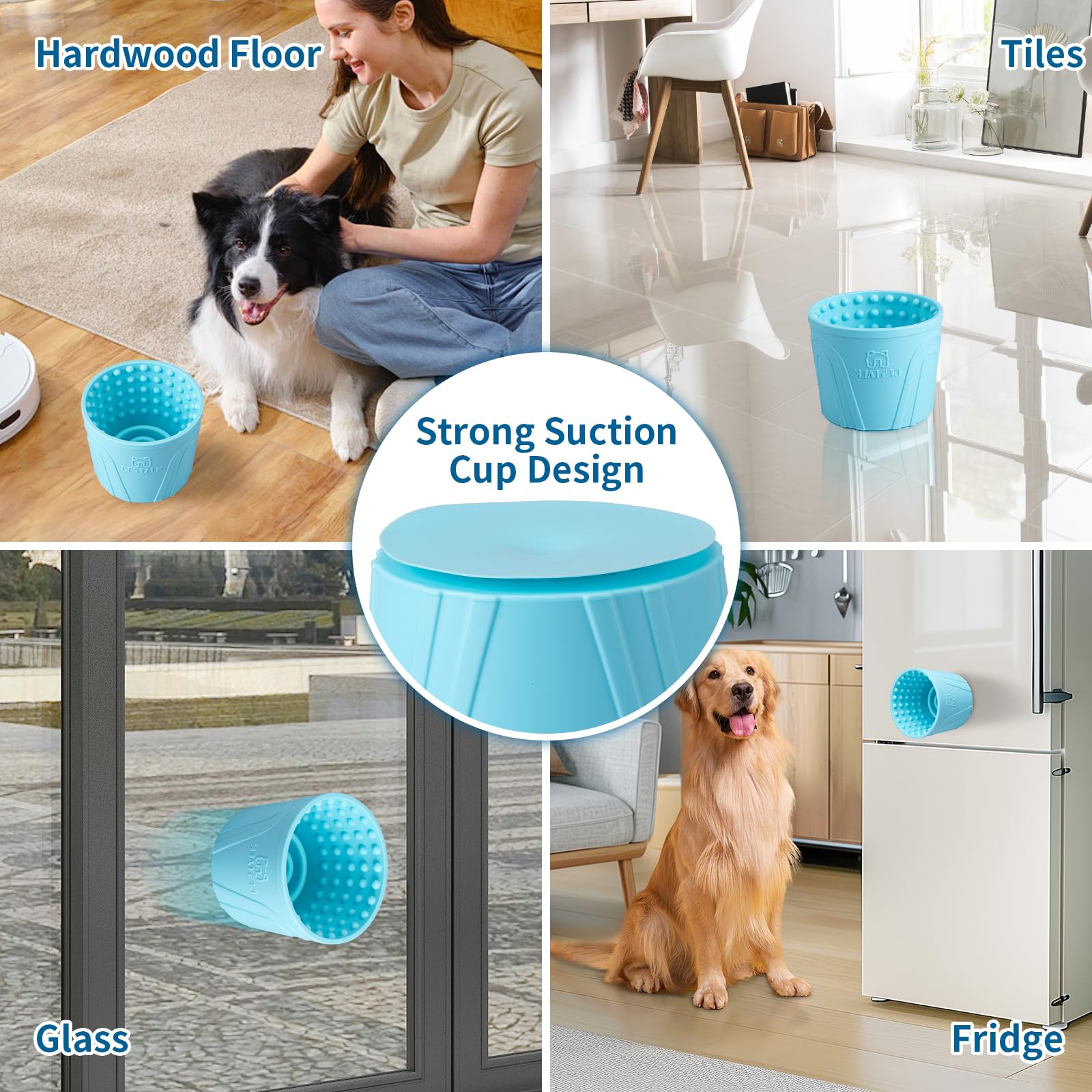 Bestalk Dog Lick Bowl multi-size use demonstrates suitability for small to large dogs