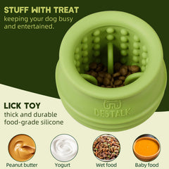 Bestalk puzzle feeder lick toy improves mental engagement while dogs solve treats.