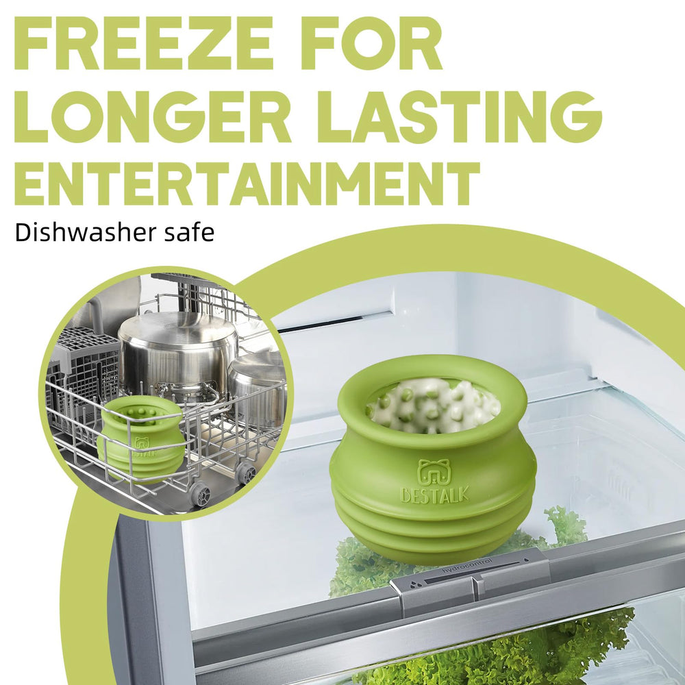 Bestalk silicone dog toy is dishwasher-safe and durable for long-lasting play sessions.