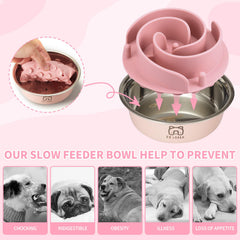 Bestalk slow feeder insert close-up highlighting gentle texture and food flow.