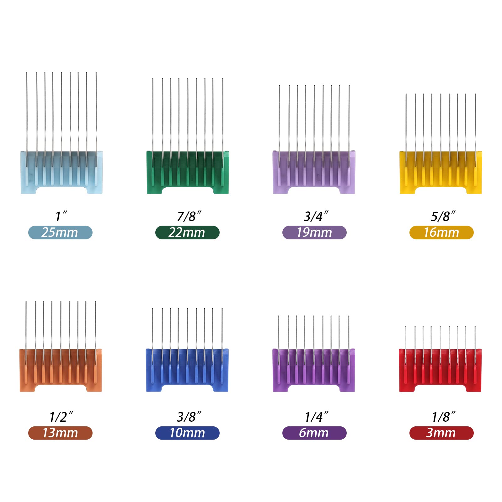 BESTBOMG animal guide comb blue 10mm for clean coat shaping