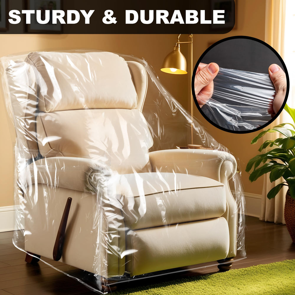 Besti plastic recliner armchair cover urine-proof layer helps keep upholstery clean.
