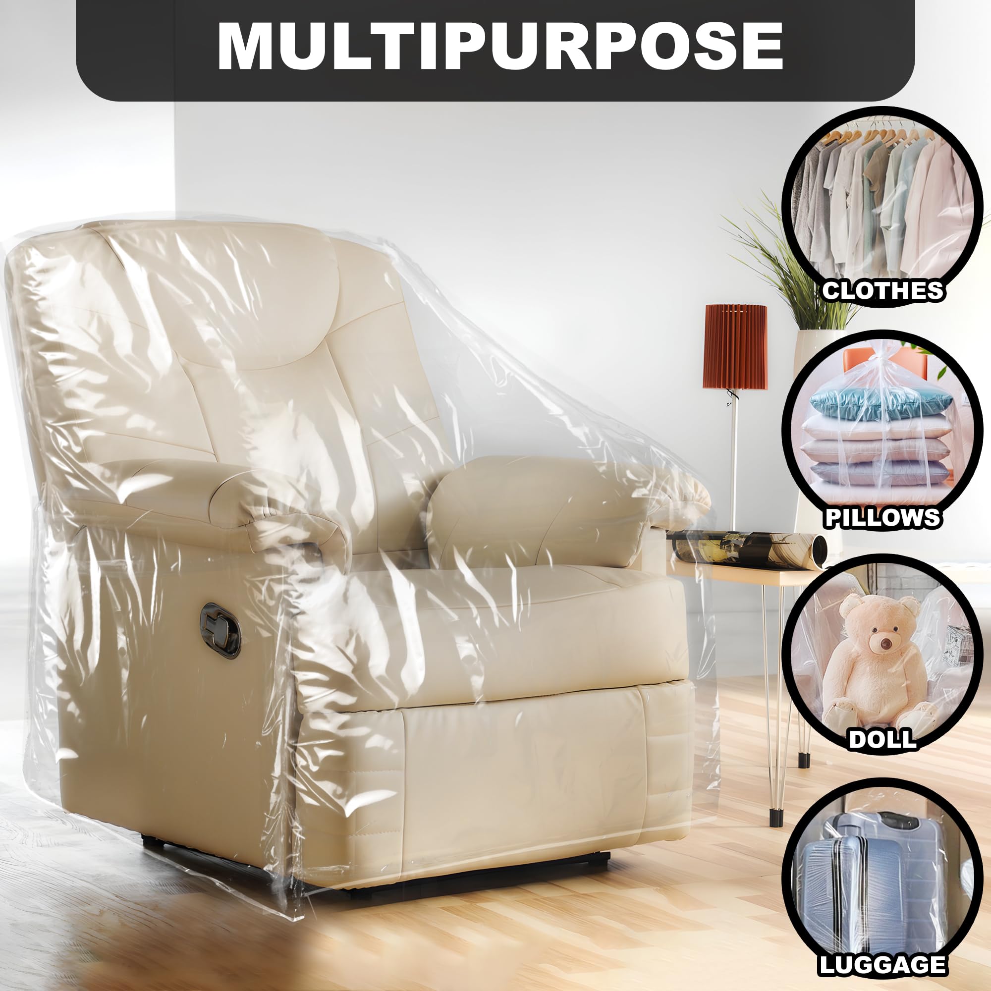Besti plastic recliner armchair cover wipe-clean design for quick maintenance.