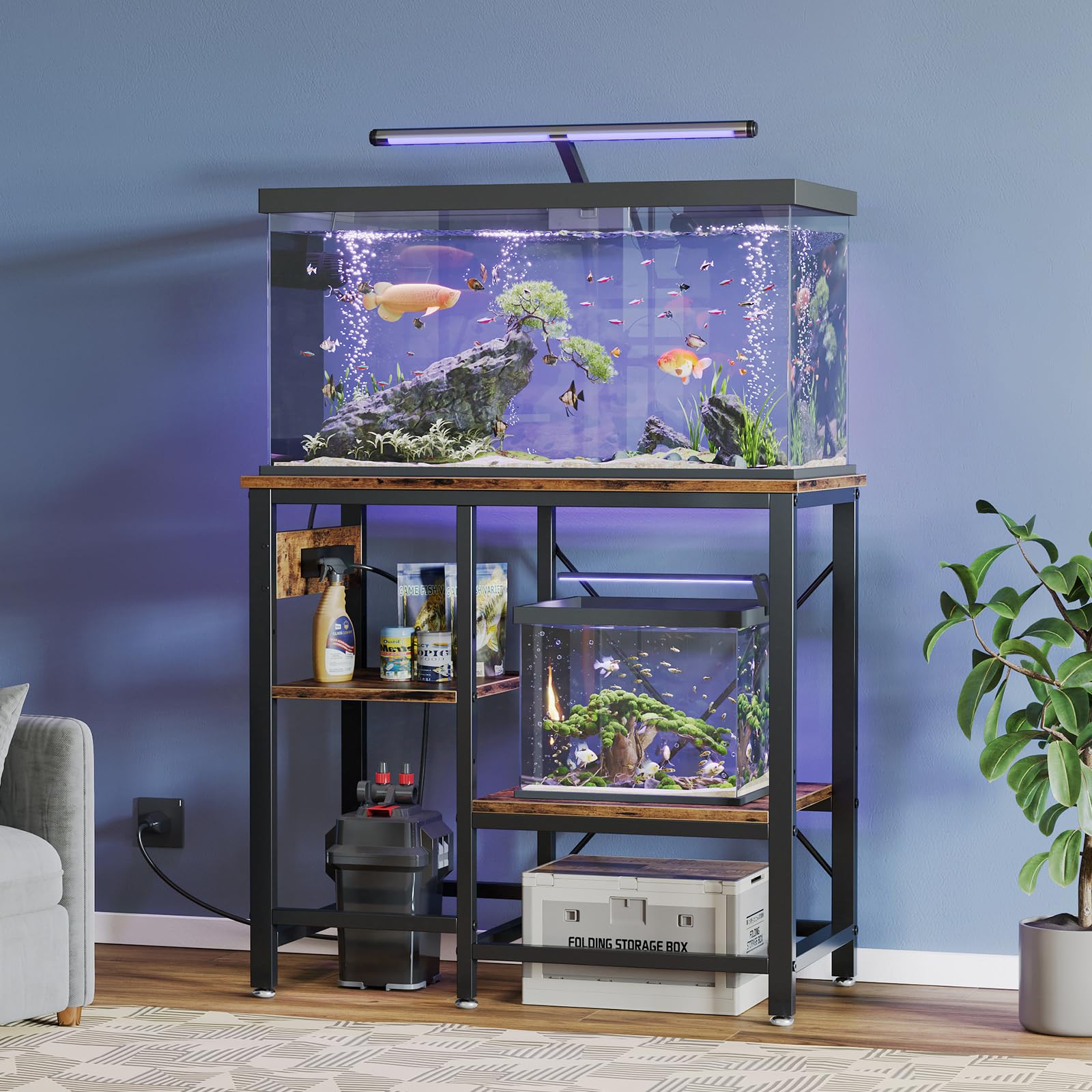 Bestier 30x13 footprint fits 20–30 gallon tanks in small spaces.