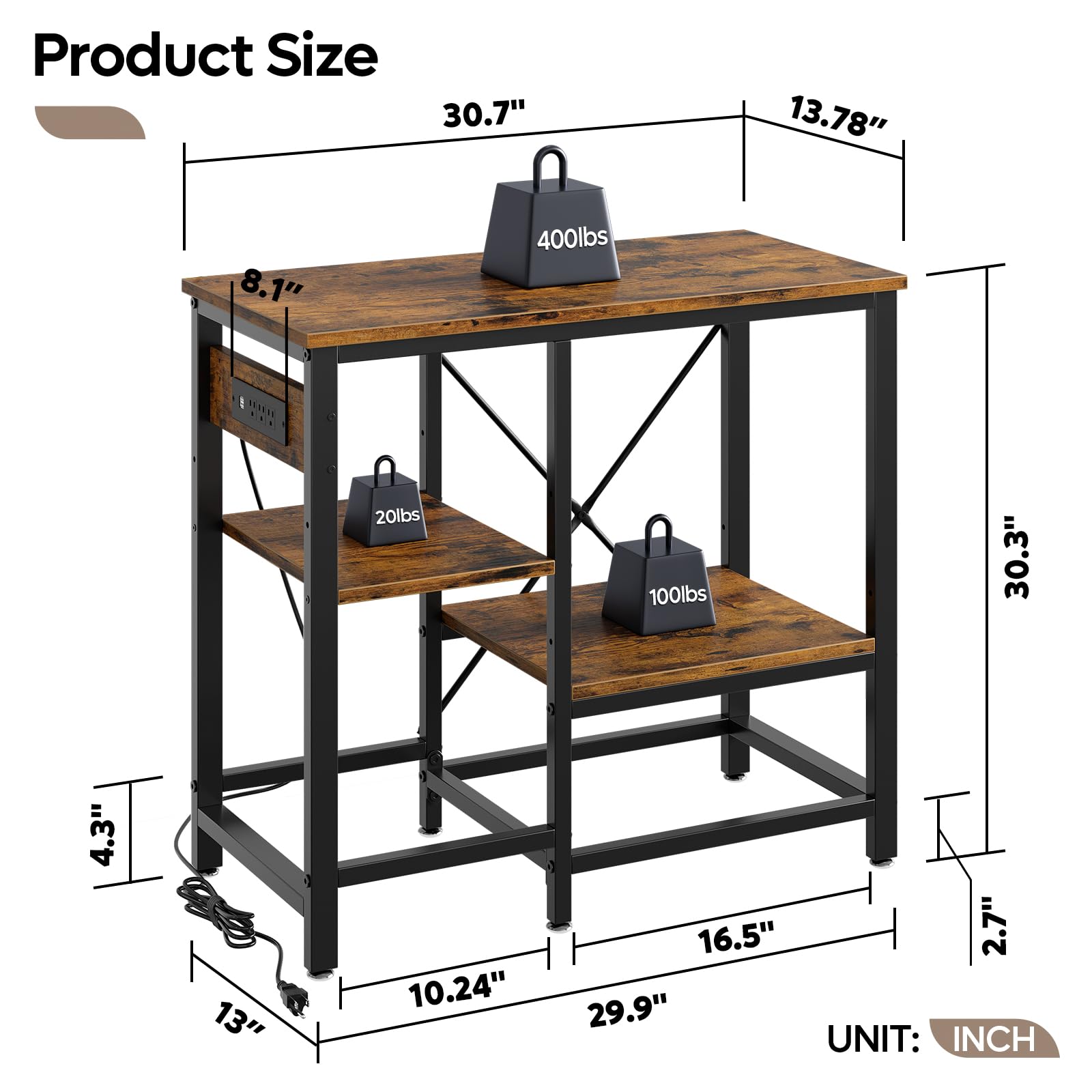 Bestier filter storage shelves show organized space for canisters and gear.