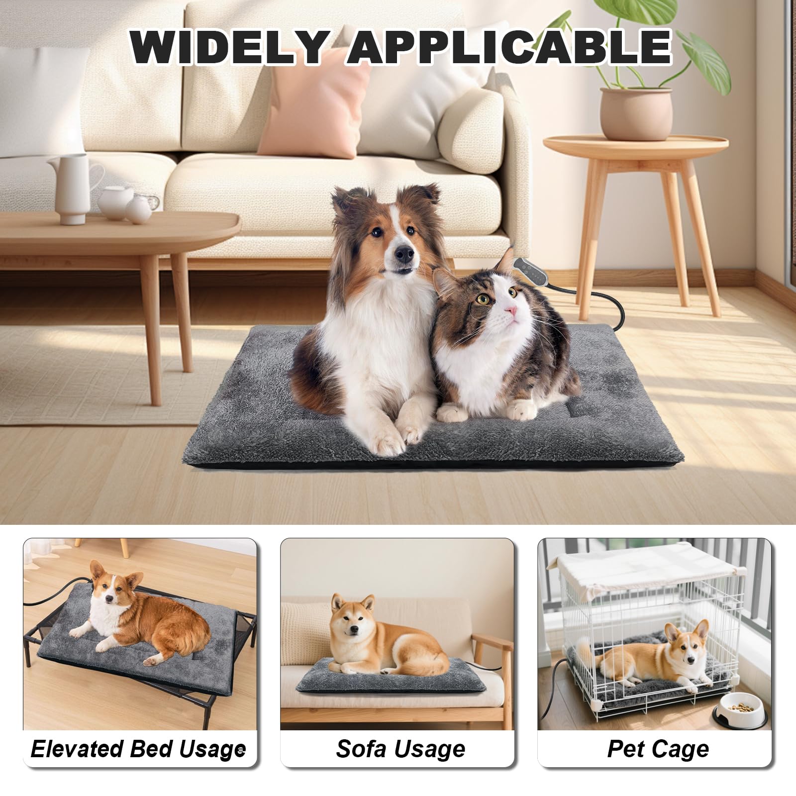 Bestio grey dog bed provides cozy warmth without bulk.