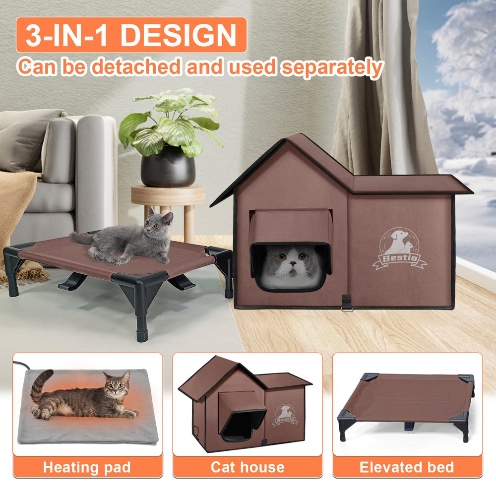 Bestio easy-assembly Velcro setup shows tool-free, quick installation