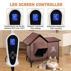 Bestio heated cat house interior bed image shows breathable removable cushion for comfort