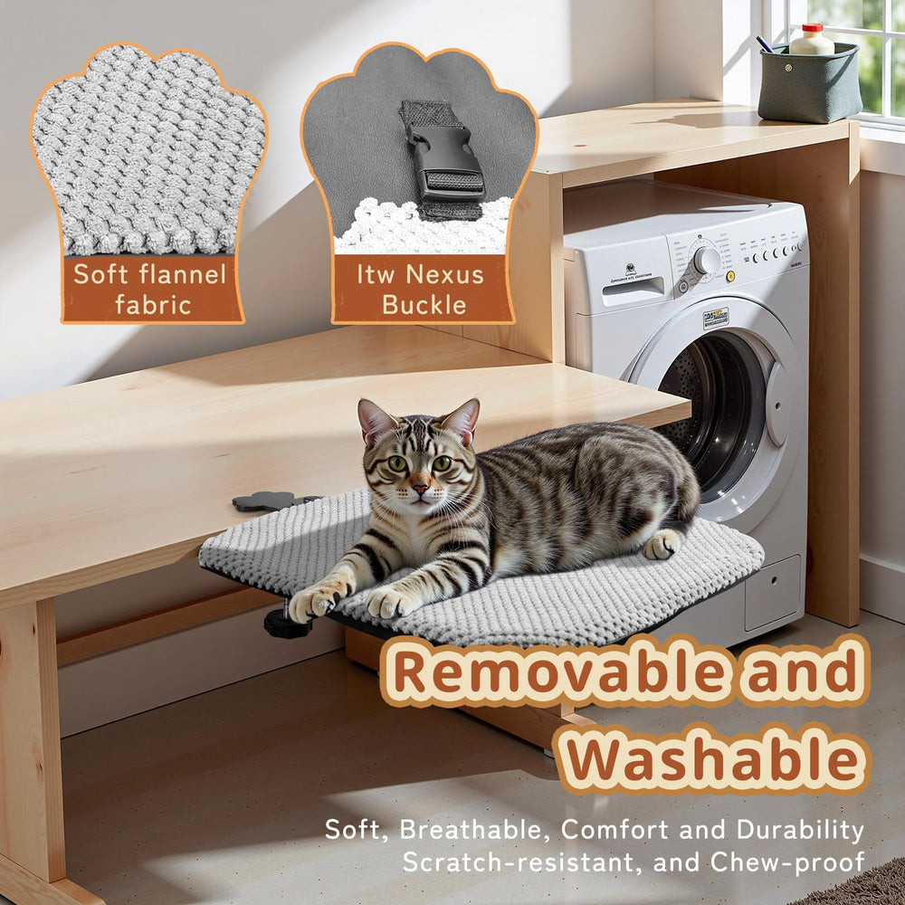 BESTISAN desk bed with spacious lounge area for cats
