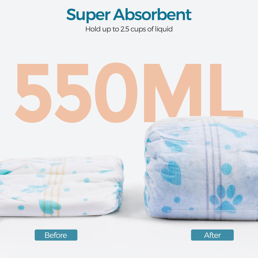 Bestle Dog play comfort image captures dogs moving freely in a diaper-friendly wrap.