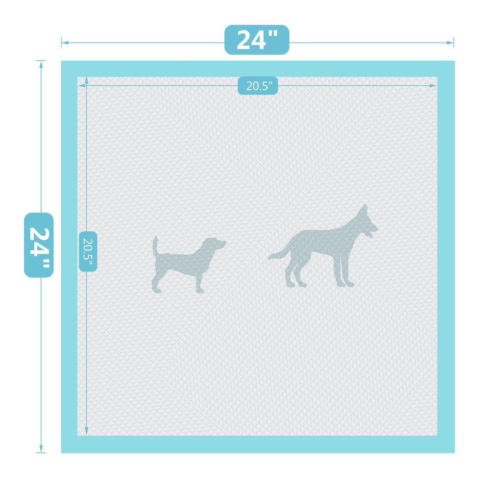 BESTLE 24x24 inch pads fit standard crates for indoor use.