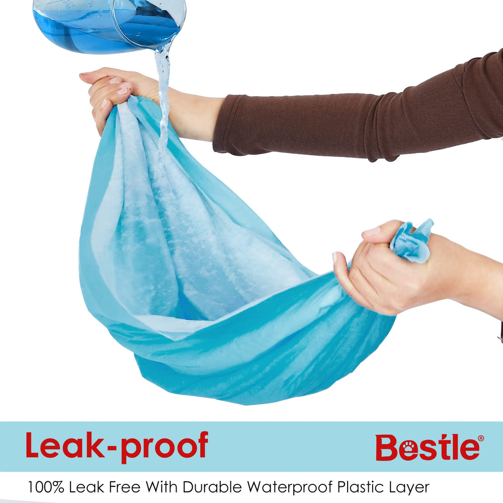 BESTLE puppy pads showcasing leakproof waterproof layer protects floors