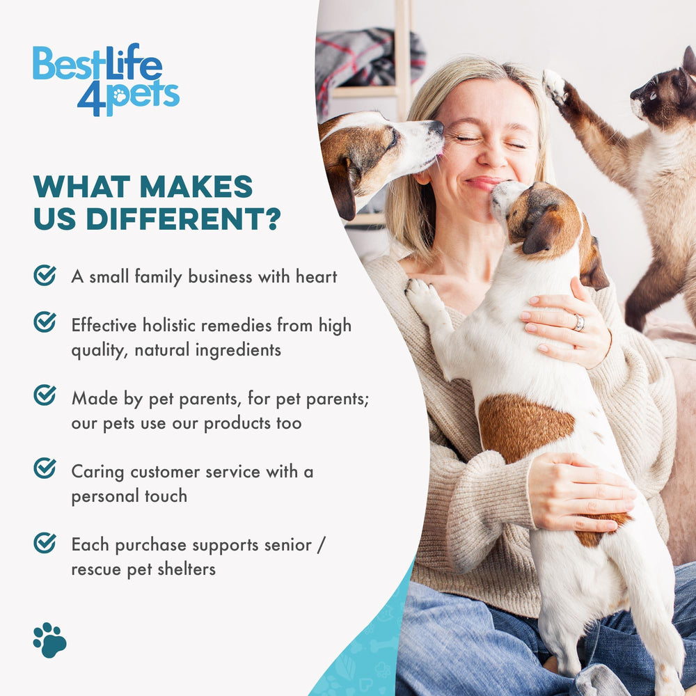 BestLife4Pets 400 tiny pills provide weeks of support.