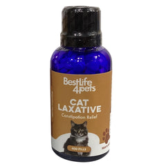 BestLife4Pets cat-pellets-closeup highlights tiny, non-addictive pellets for daily constipation support.